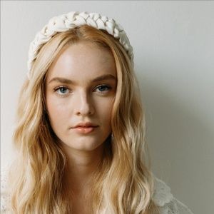 Jennifer Behr Lori Headband In Silk Faille